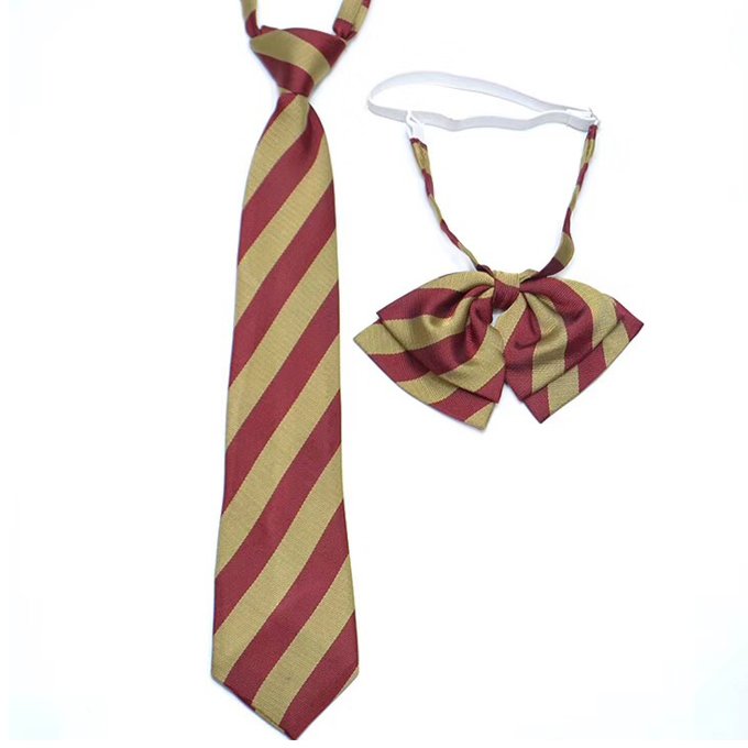 wholesale stripe elastic polyester neckties and bow ties