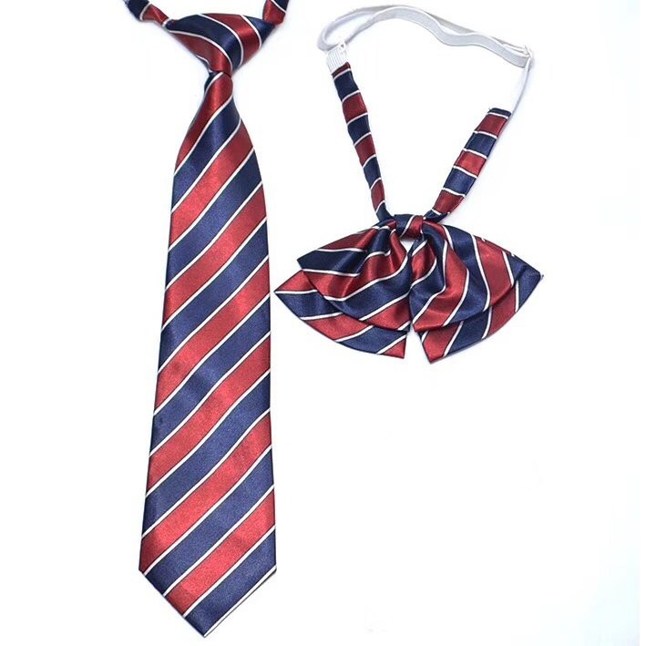 wholesale stripe elastic polyester neckties and bow ties