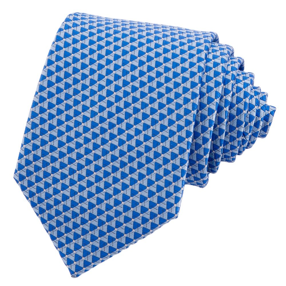 Manxiang Classic Handmade Solid Color Famous Brand Logo Jacquard Polyester Tie