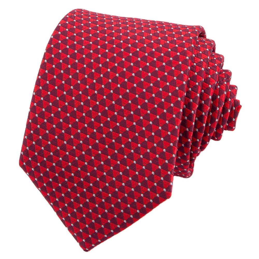 Manxiang Classic Handmade Solid Color Famous Brand Logo Jacquard Polyester Tie