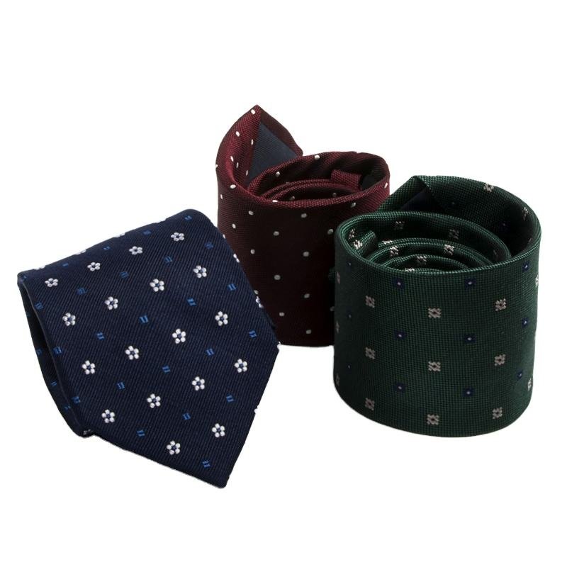 2024 New Styles OEM Service Classic Business Silk Jacquard Necktie Wholesale Custom Pattern Neck Tie For Men With Logo