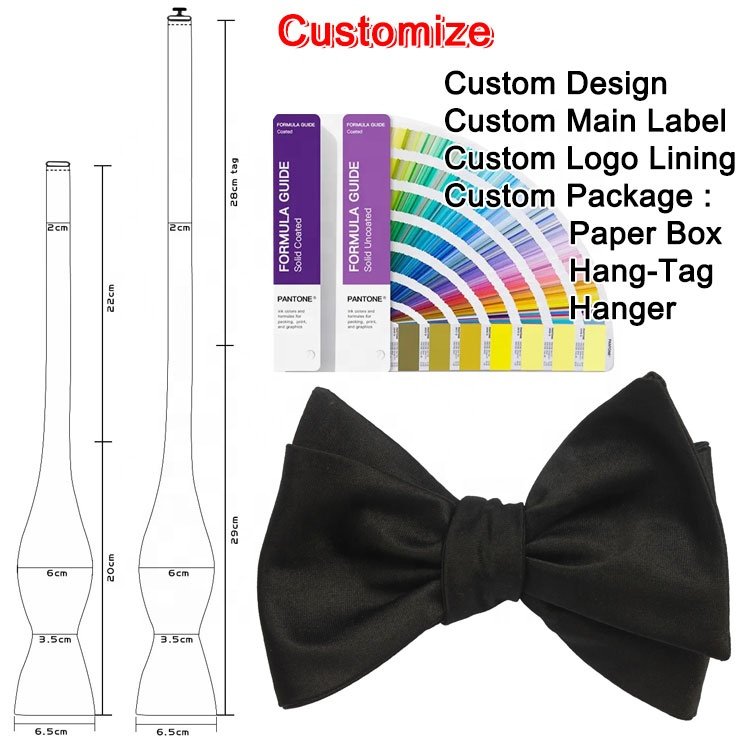 Wholesale Jacquard Polyester Fabric Bow Tie Ready to Wear Mens' Bowtie for Sale