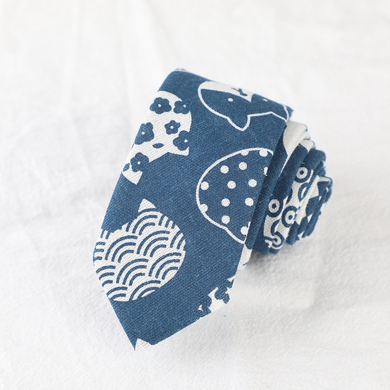 Men Casual Cotton 6cm Slim Necktie Floral animal Print Ties