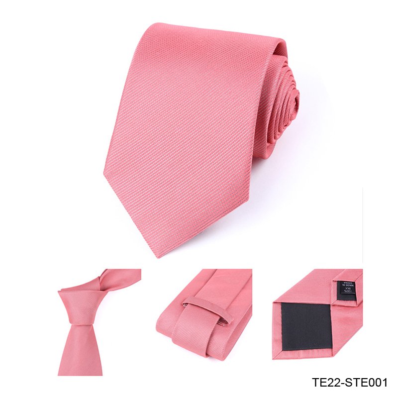 Custom Logo Pure Color Silk Neckties Men Classic Business Suits Casual Plain Color Mulberry Tie