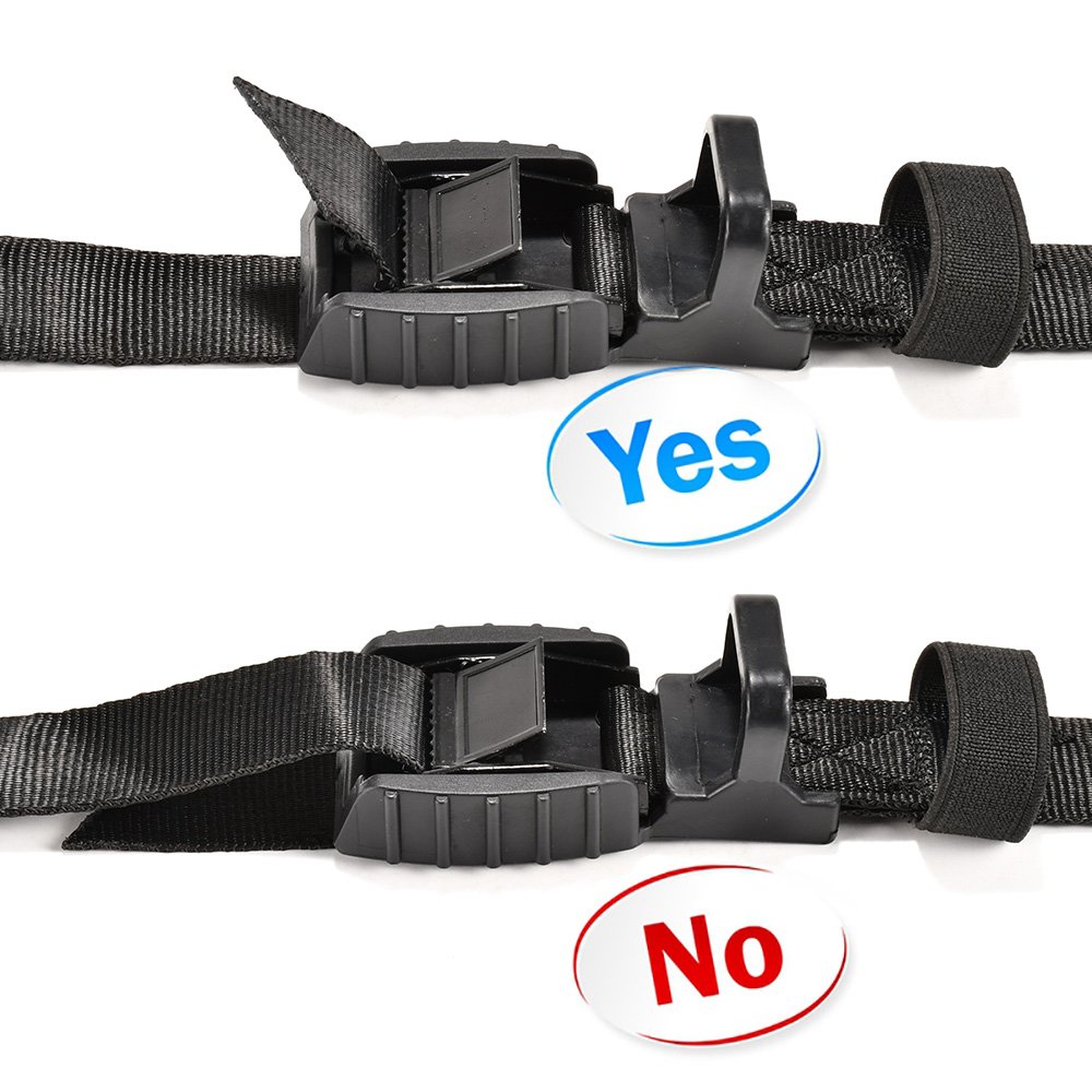 1" 25mm Padded Cargo Load Security Lashing Nylon Webbing Cam Buckle Tie Down Strap with Rubber Pad Cam Buckle
