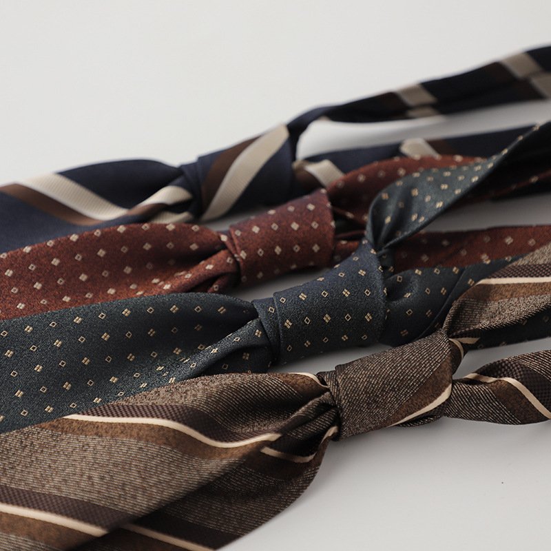 Gentlemen Wedding Polyester Fabric Retro Style Neck Tie Professional Business Jacquard Printed Image Men's Casual Ties 145*8 cm