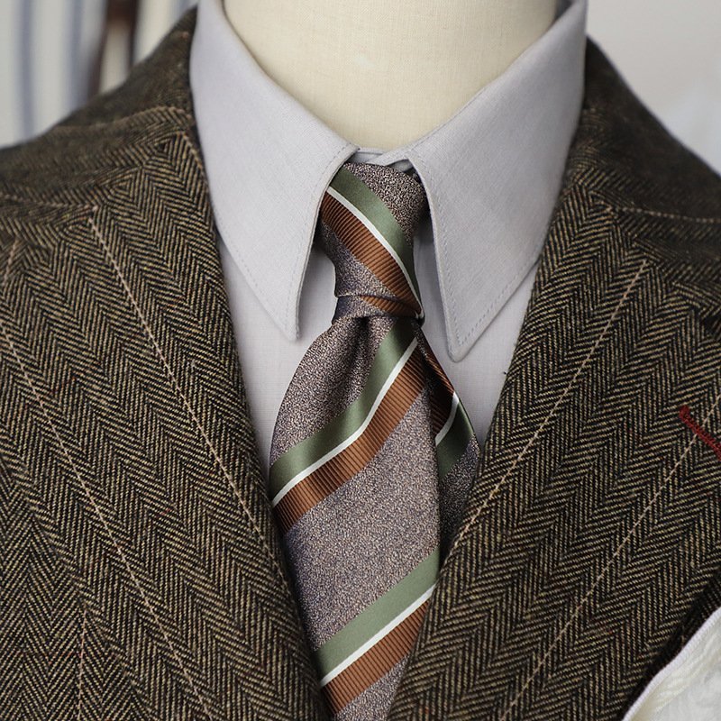 Gentlemen Wedding Polyester Fabric Retro Style Neck Tie Professional Business Jacquard Printed Image Men's Casual Ties 145*8 cm
