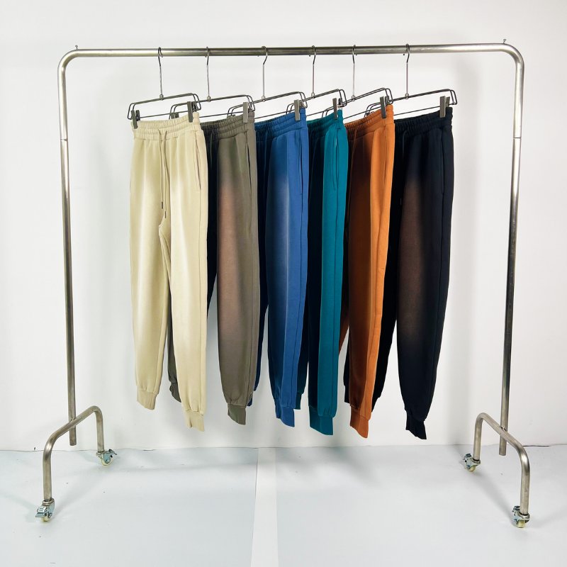 Custom Aicd Washed Oversized Leg tied Men baggy Sweatpants For Men Manufacturer Blank Wide Street Wear Colorful Sweatpants