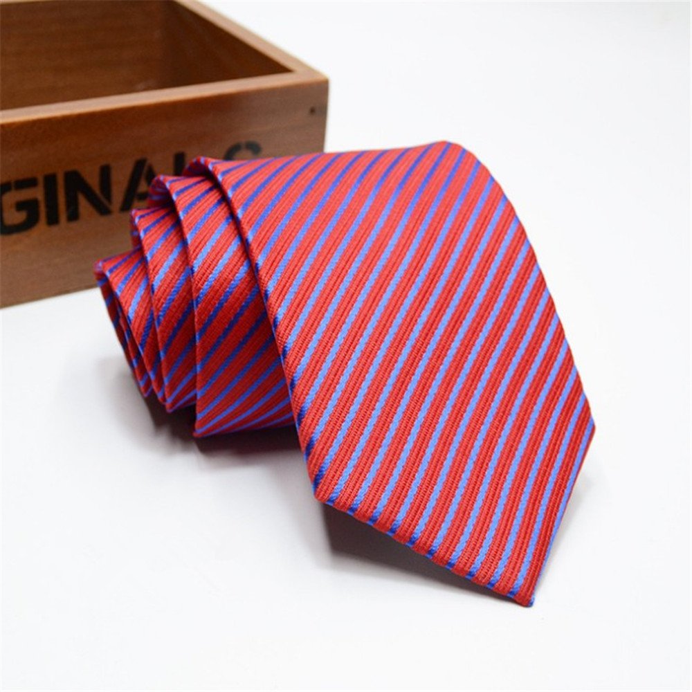 Men's Polyester Striped Neck Tie for Wholesale