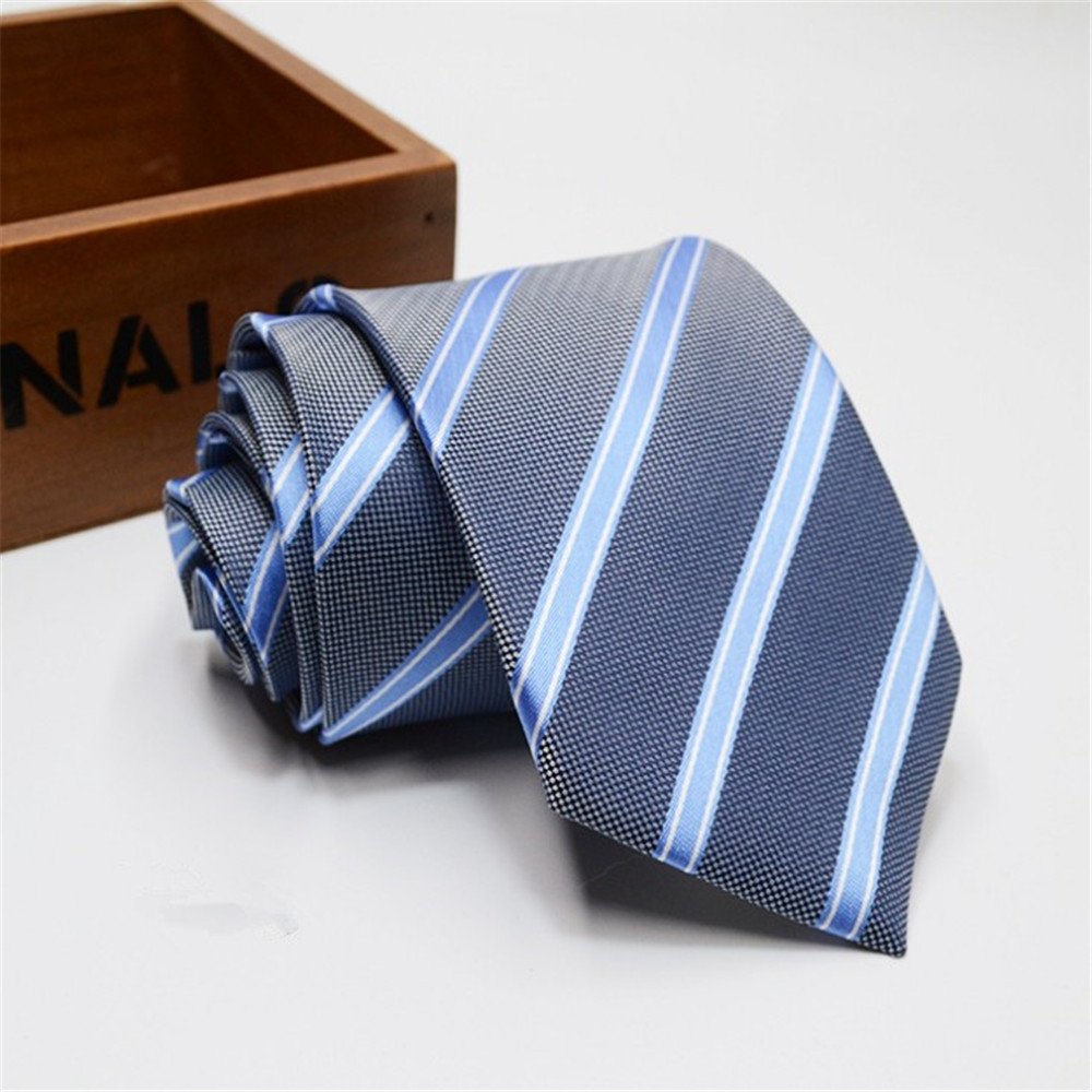 Men's Polyester Striped Neck Tie for Wholesale