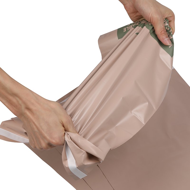 New Customized logo biodegradable Mailing bags with peel & seal closure eco friendly personalised mailing bags (ML412)