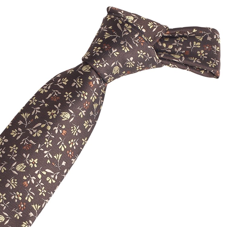 Top Seller Products Pure Handmade Jacquard Woven Necktie Low Price High Quality Polyester Flower Patterns Tie For Business Men