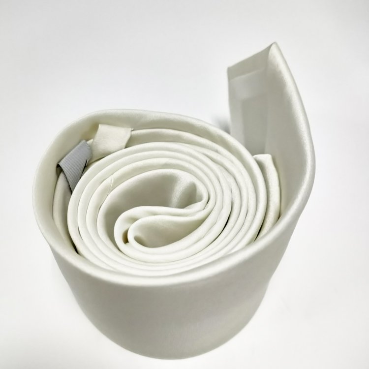 White Silk Neck Tie For Painting Man Silk Tie For Wedding