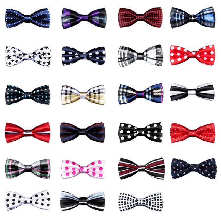 Children Bow Ties Kids Print Neck Ties Popular Pets Boys Girls Stripe Tartan Polka Dot Bowtie