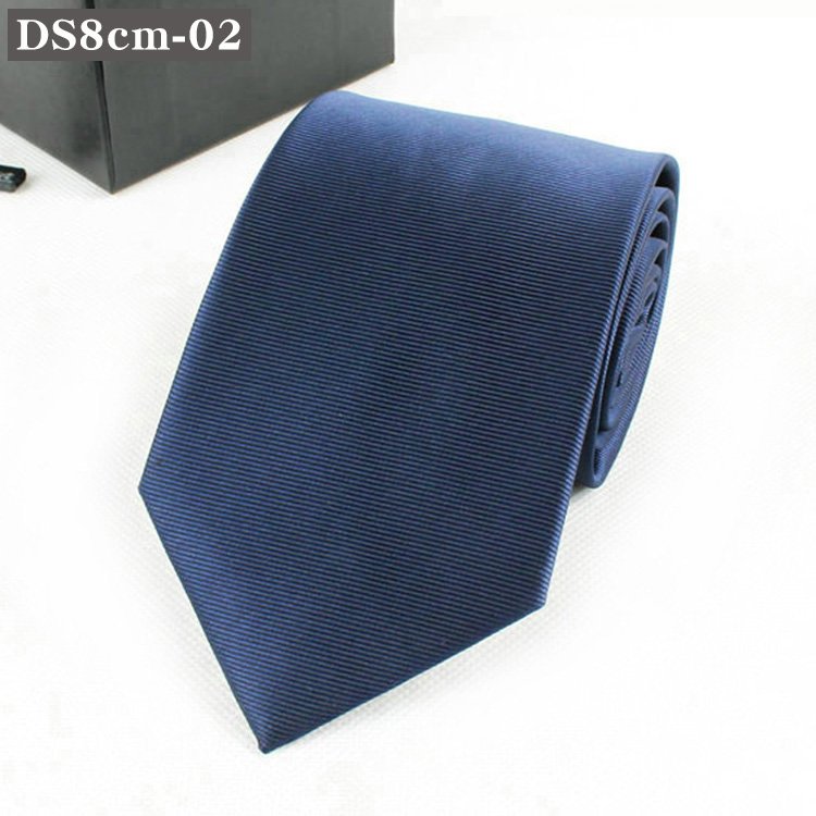 Western solid color Necktie Blue black Microfiber Men'S Ties Newly Fashion Design Business Tie