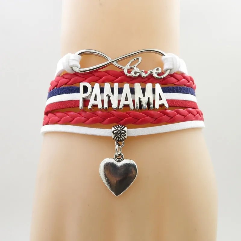 60 Models Caribbean Panama Flag Map Tie Clip Lapel Pin Ring Brooch Cuff Link Necklace Bracelet Earrings Key Chain Jewelry Set