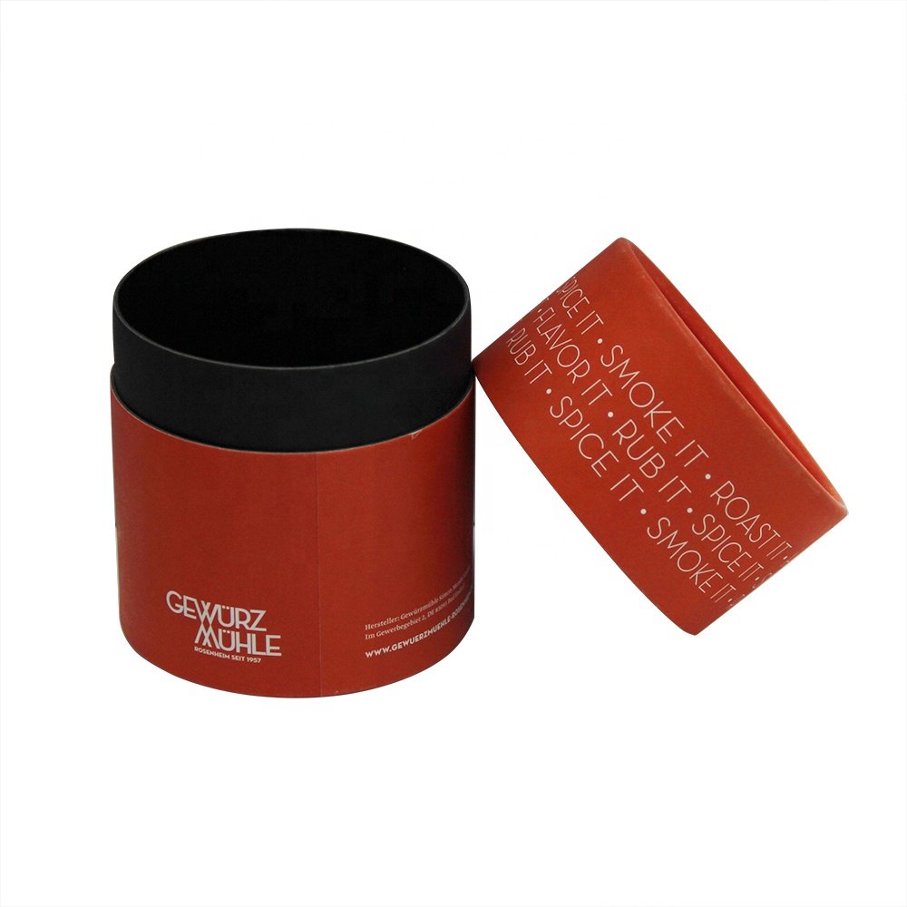 Custom Logo Composite Gifts Paper Cans Biodegradable Kraft Round Cylinder Underpants Socks Silk Scarf Paper Tube Box For Tie