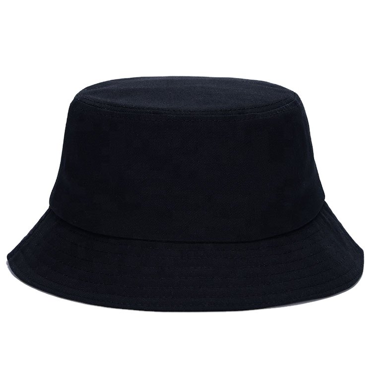 Wholesale Solid Color traveling double sided sun visor hat beach unisex fisherman hat 100% pure cotton bucket hat