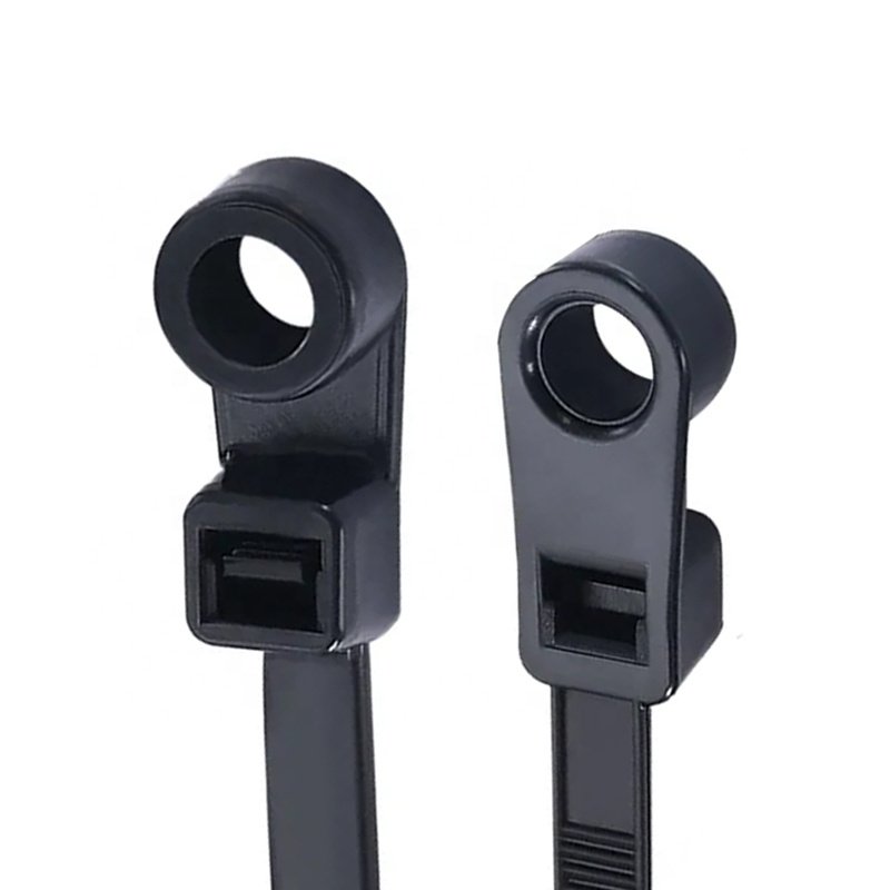 Hot Sale Factory Direct Multi-specification Cable Tie Car Connector Strap Fixed Zip Tie with Mountable Head Ties