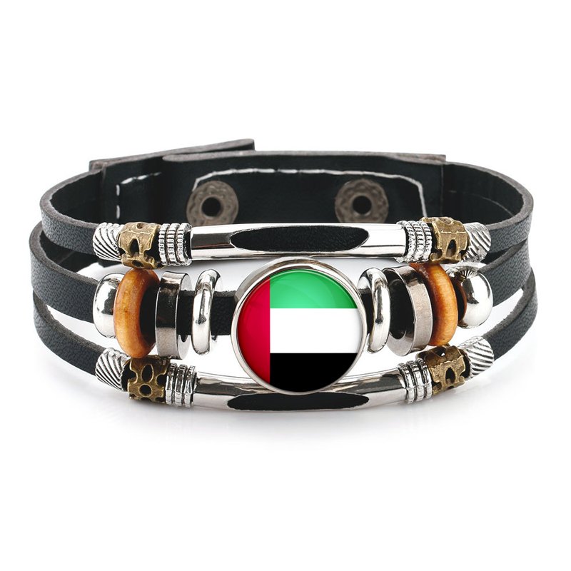 70 UAE Flag Map Tie Clip Lapel Pin Ring Brooch Cuff Link Necklace Bracelet Earrings Key Chain United Arab Emirates Jewelry Set