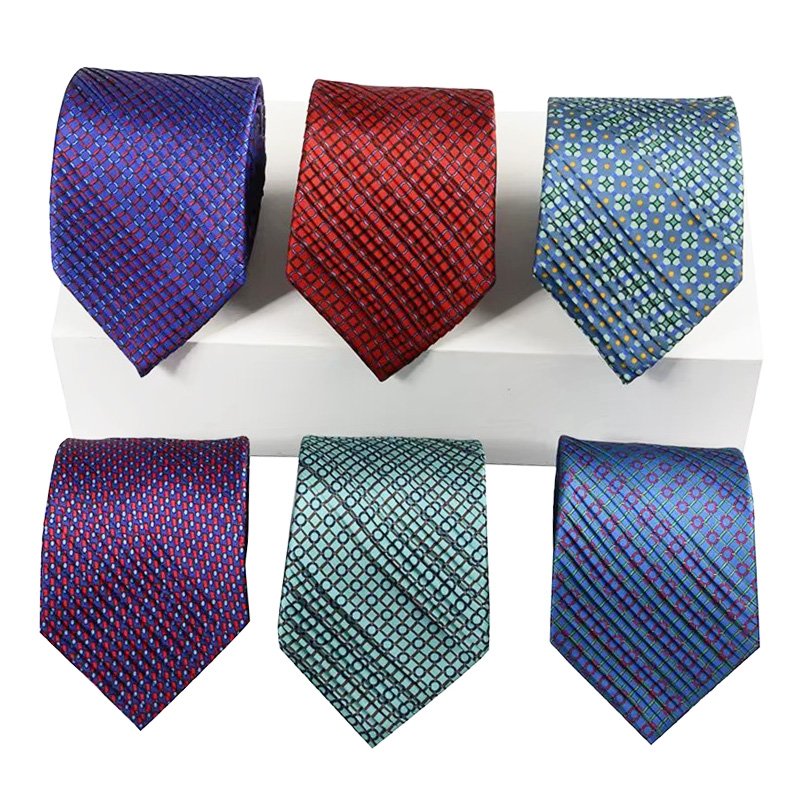 2024 New Arrival Luxury Top-grade Men Business Silk Printed Tie Custom Logo 100% Natural Silk fabric Pleated Necktie
