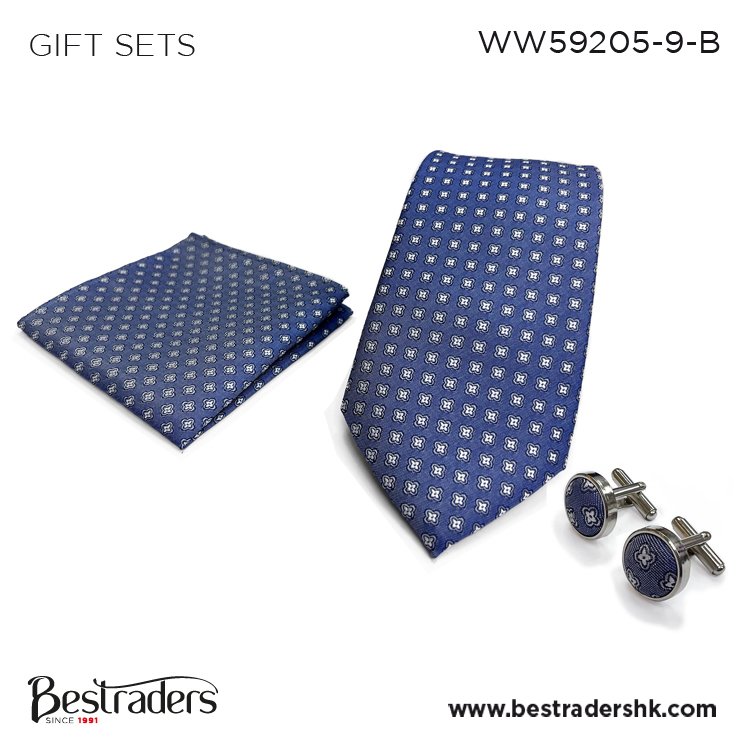 A Perfect Blend of Style and Quality Casual Wear Micro Woven Polyester Tie Handkerchief Cufflinks Gift Box or Set for Men's