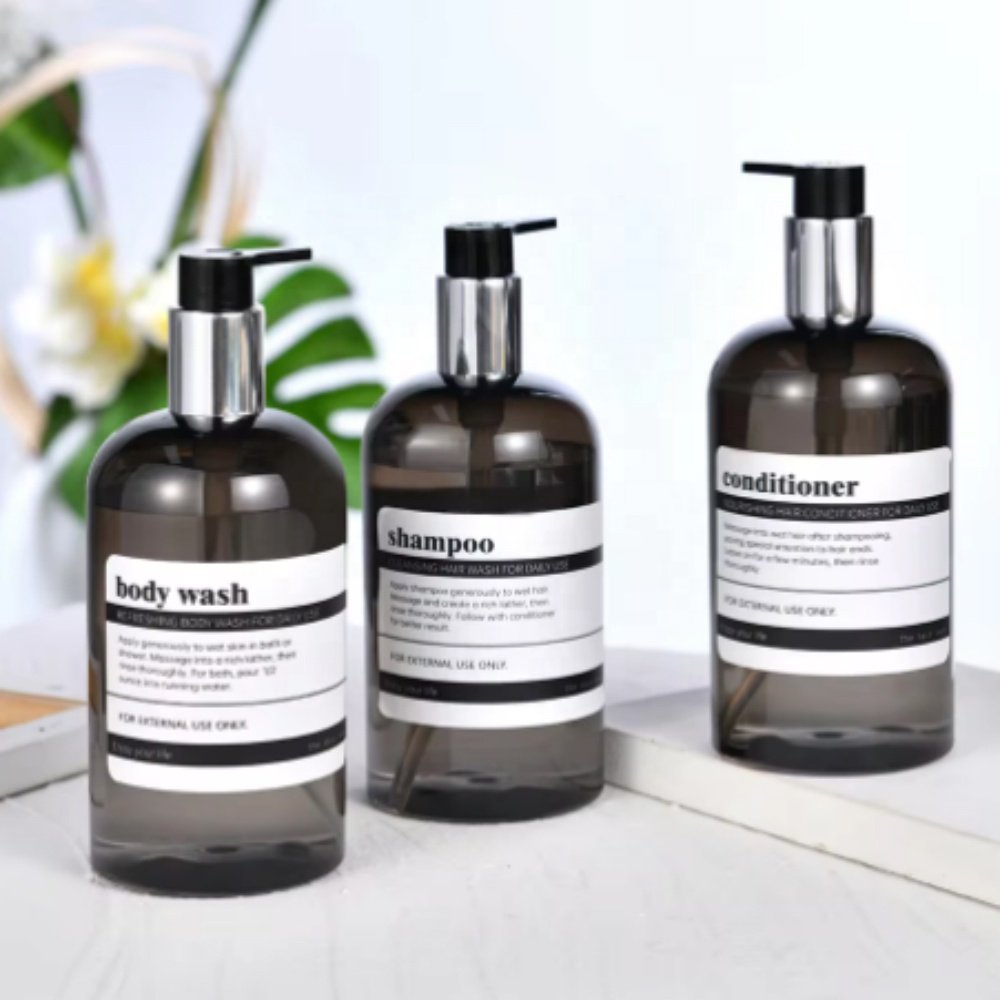 Bathroom Labels Sticker Set Shampoo and Shower Gel Dish Soap Dispenser Label Removable Waterproof Lotion Label