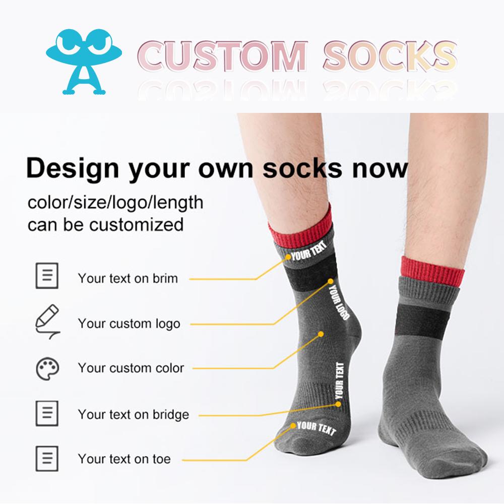 Bioserica Era custom socks logo custom design socks for women socks unisex