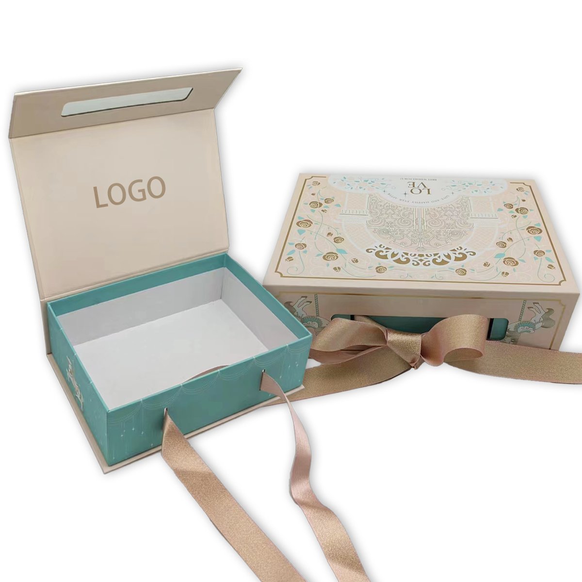2024 Custom Logo Large White Luxury Foldable Bow Tie Package Boxes Cardboard Paper Clothing Gift Packaging Box With Magnetic Lid
