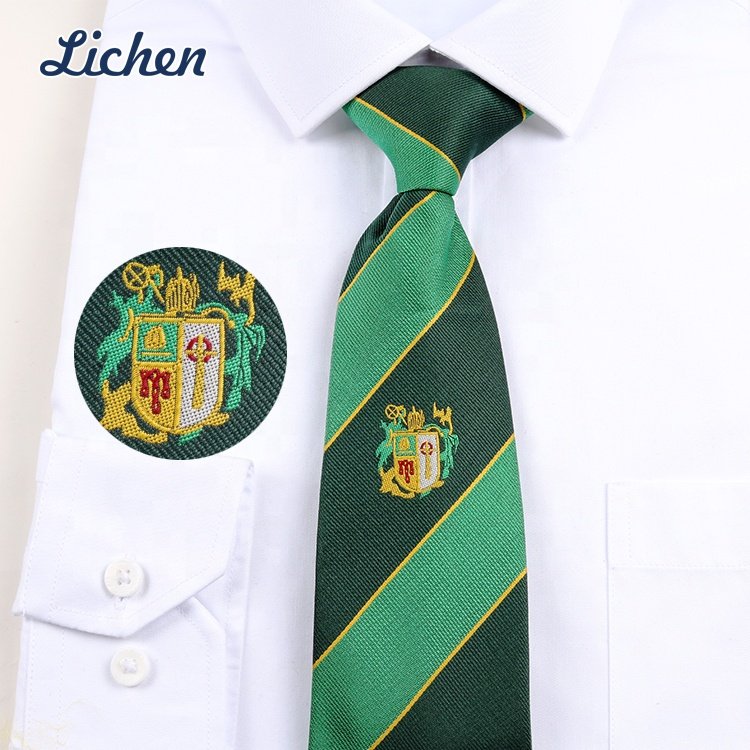 Low MOQ OEM Tie Factory Support Custom Design 6/7/8cm Polyester Necktie for Your Logo