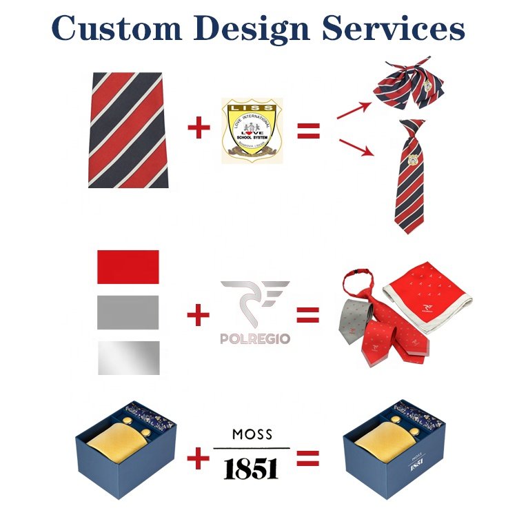 Low MOQ OEM Tie Factory Support Custom Design 6/7/8cm Polyester Necktie for Your Logo