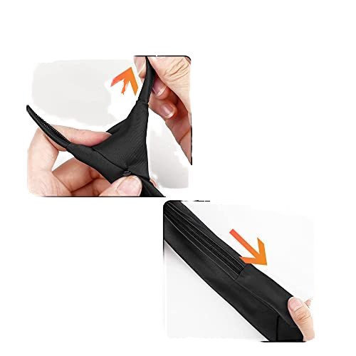 100% Polyester Black Zipper Necktie for Adults