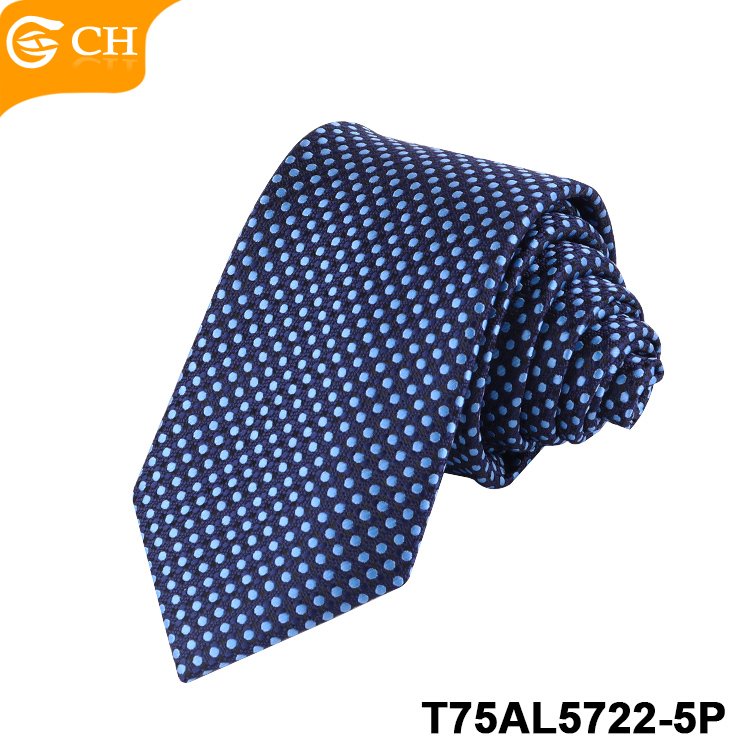 OEM Chinese Old Brand Manufacturers Wholesale Good Quality Elegant Neckties Stylish Woven Navy Polyester Custom Tie Tie