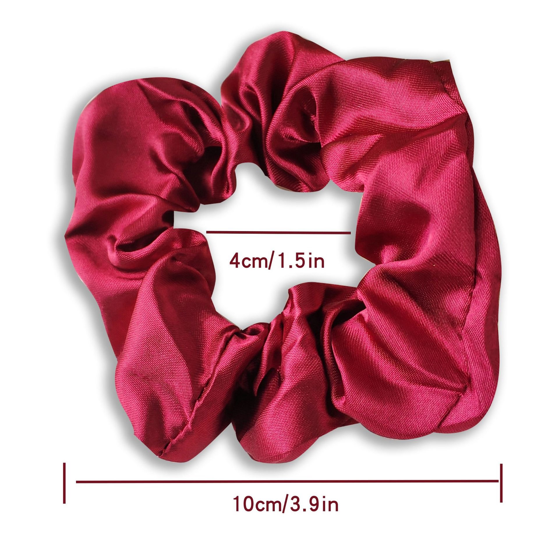 New Fashion 10CM Women Silk Satin Scrunchies Accessories Elastic Hair Bands Hair Tie Multicolor Ponytail Holder Hair Scrunchies