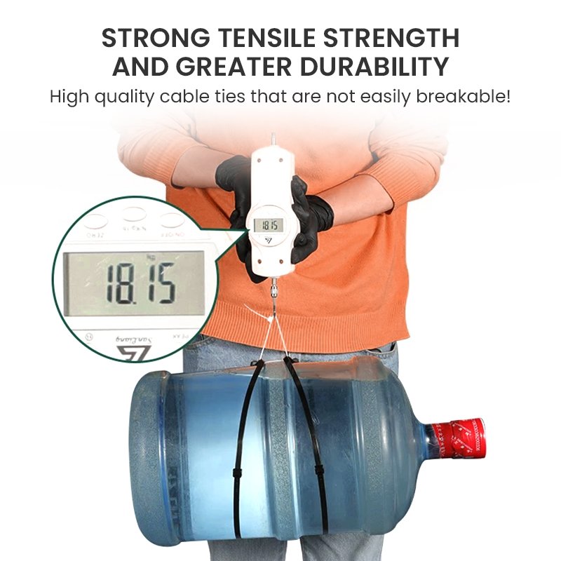 YDSL Plastic Soft Cable Zip Ties Kabelbinder Multi Colors Self-locking Rubber Nylon PA 66 Cable Tie