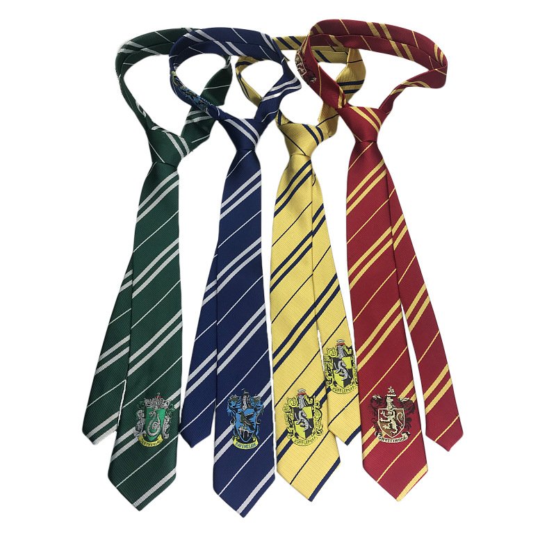 Fashion Classic Potter Neck Ties School Uniform Stripes Polyester Ties Student Necktie