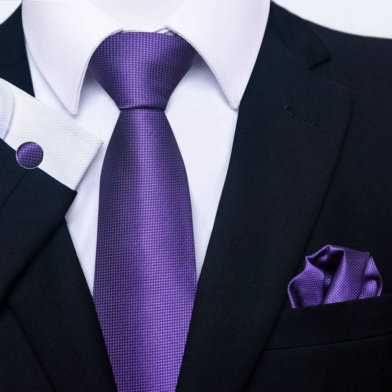 Normal Fit Male Polyester Paisley Tie for Men's Suit
