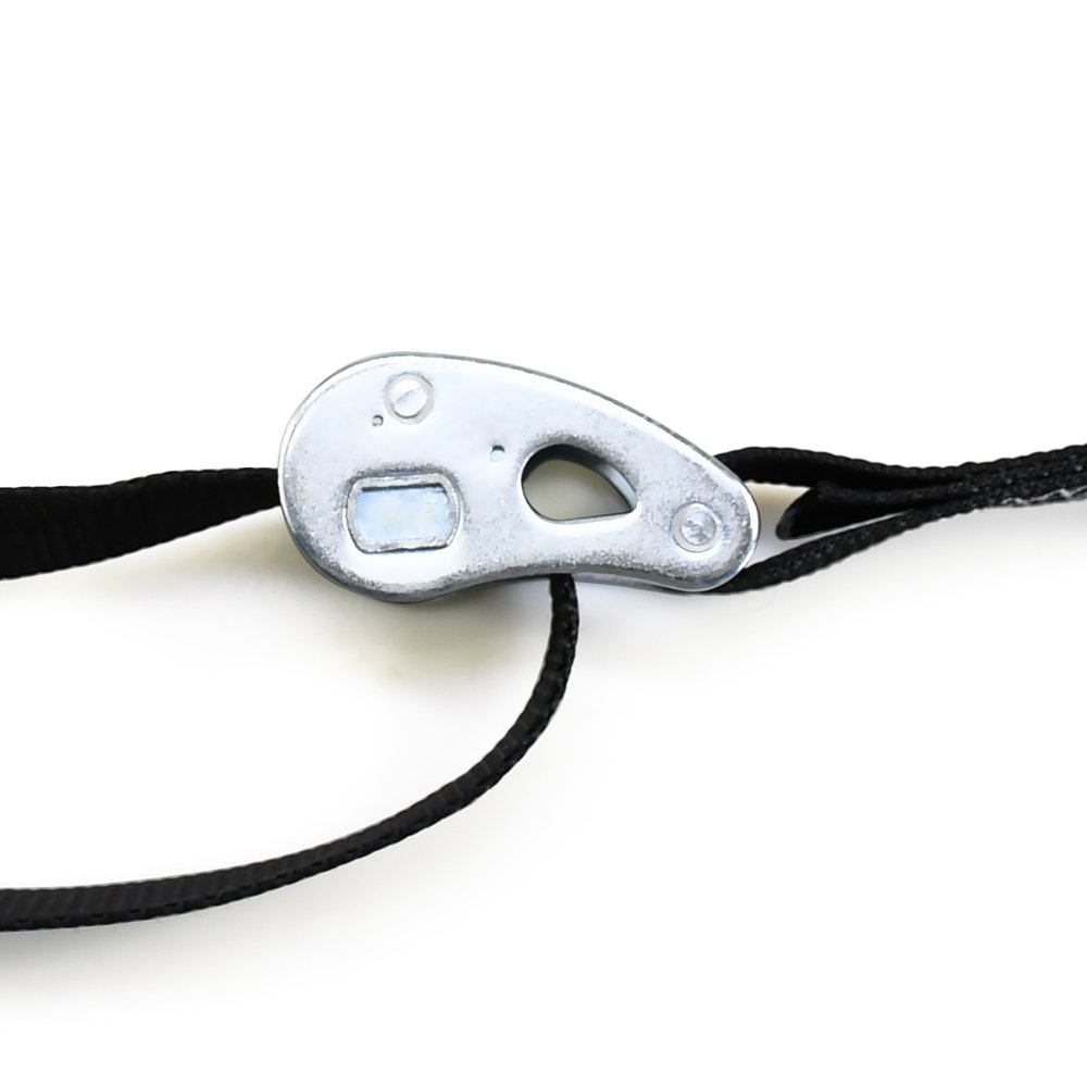 2pk OEM 1.5" Heavy Duty Trailer Kit Motorcycle Cam Buckle Tie Down Strap with Rubber-coated Lock S Hooks
