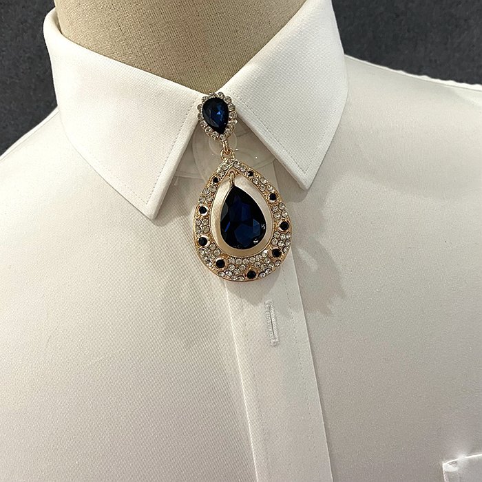 Fashion Jewelry Crystal Bowtie 2023 Popular Gemstone Drop Shape Necklace Hot Selling bow tie Jewelry decorations
