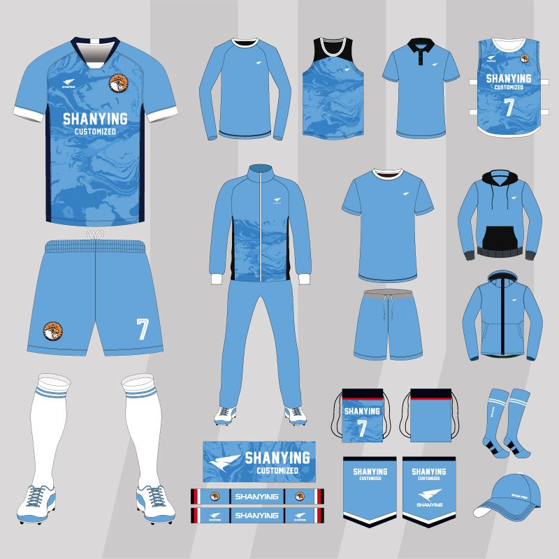 2024-2025 Wholesale 100% Polyester National Team Soccer Wear Sublimation Football Jersey Set Custom Men Football Uniform