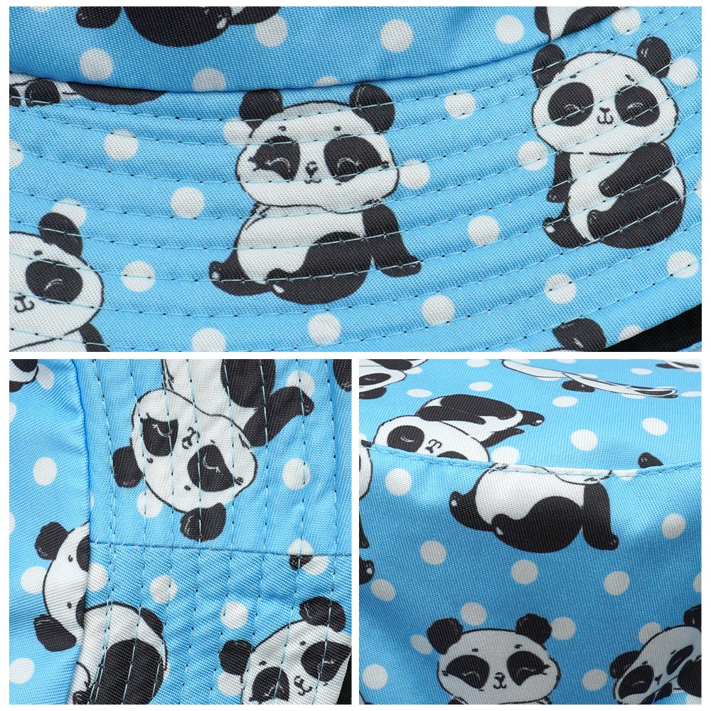 Wholesale Bucket Hat Custom Cute Panda All Over Printing OEM Tie Dye Reversible Fisherman Hat Summer Bucket Cap Fashion Gorras