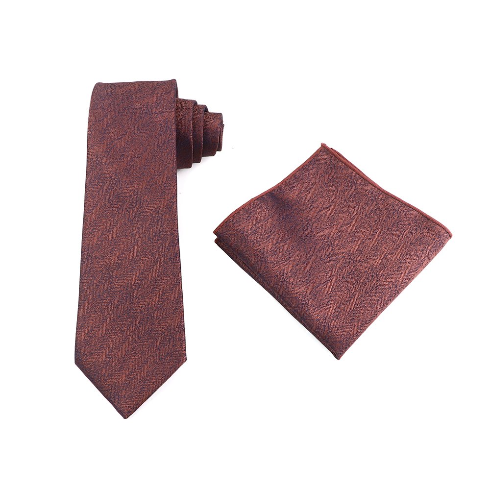 8 cm men's tie square scarf two-piece set classic simple tie gift set