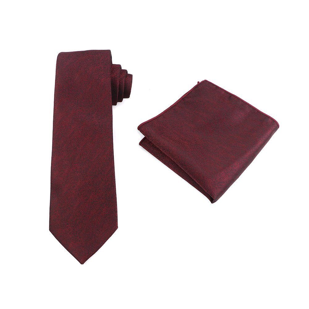 8 cm men's tie square scarf two-piece set classic simple tie gift set
