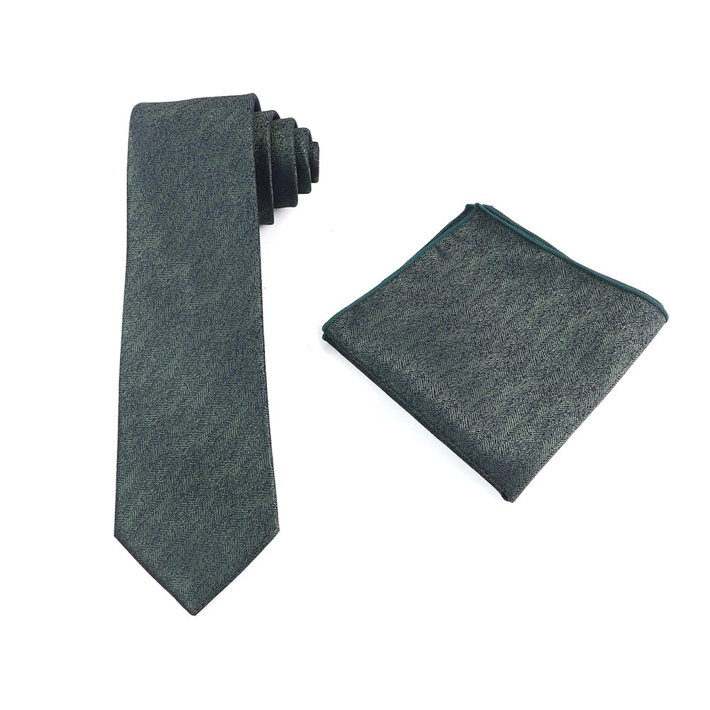 8 cm men's tie square scarf two-piece set classic simple tie gift set