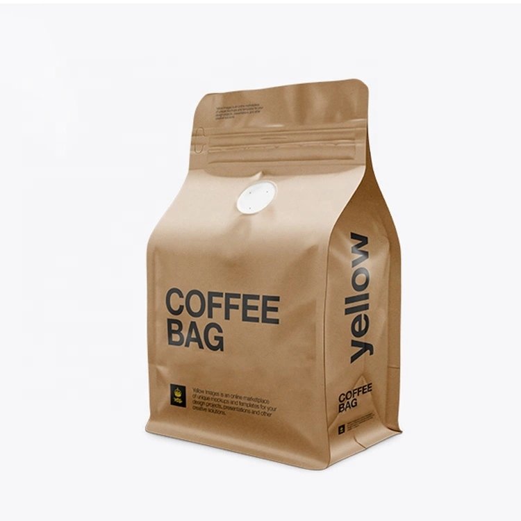 Sourcepack Free Samples Flat Bottom Pouches Package Biodegradable Custom Printed Valve Bean Coffee Packaging Bags