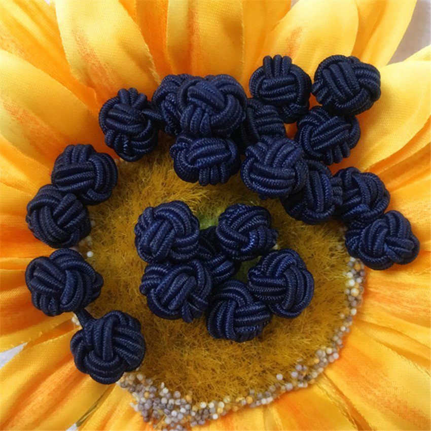 Wholesale High Quality Multicolor Silk Knot Cufflinks Elastic Cuff Links Fabric Cufflinks