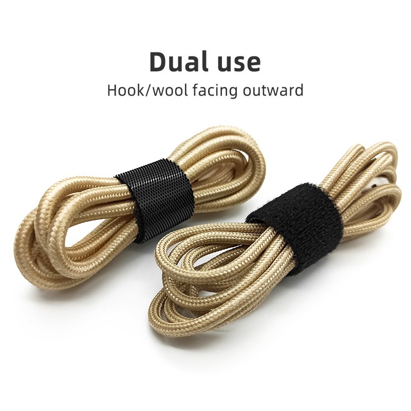 Custom Hook and Lop Cable Ties Printed Adjustable Velcroes Strap Durableo Management Cinch Straps Nylon Cable storage