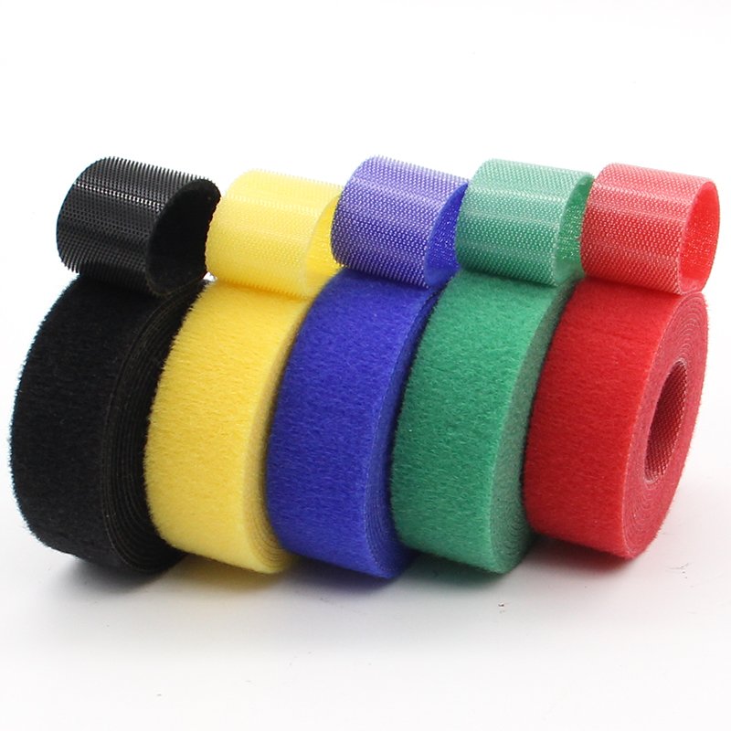 Custom Hook and Lop Cable Ties Printed Adjustable Velcroes Strap Durableo Management Cinch Straps Nylon Cable storage