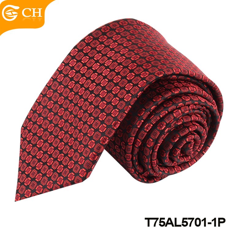 Hot Sale Factory Directly OEM Neckties Business Casual Custom Jacquard Woven Ties Dotted Plaid Paisley Polyester Men Ties