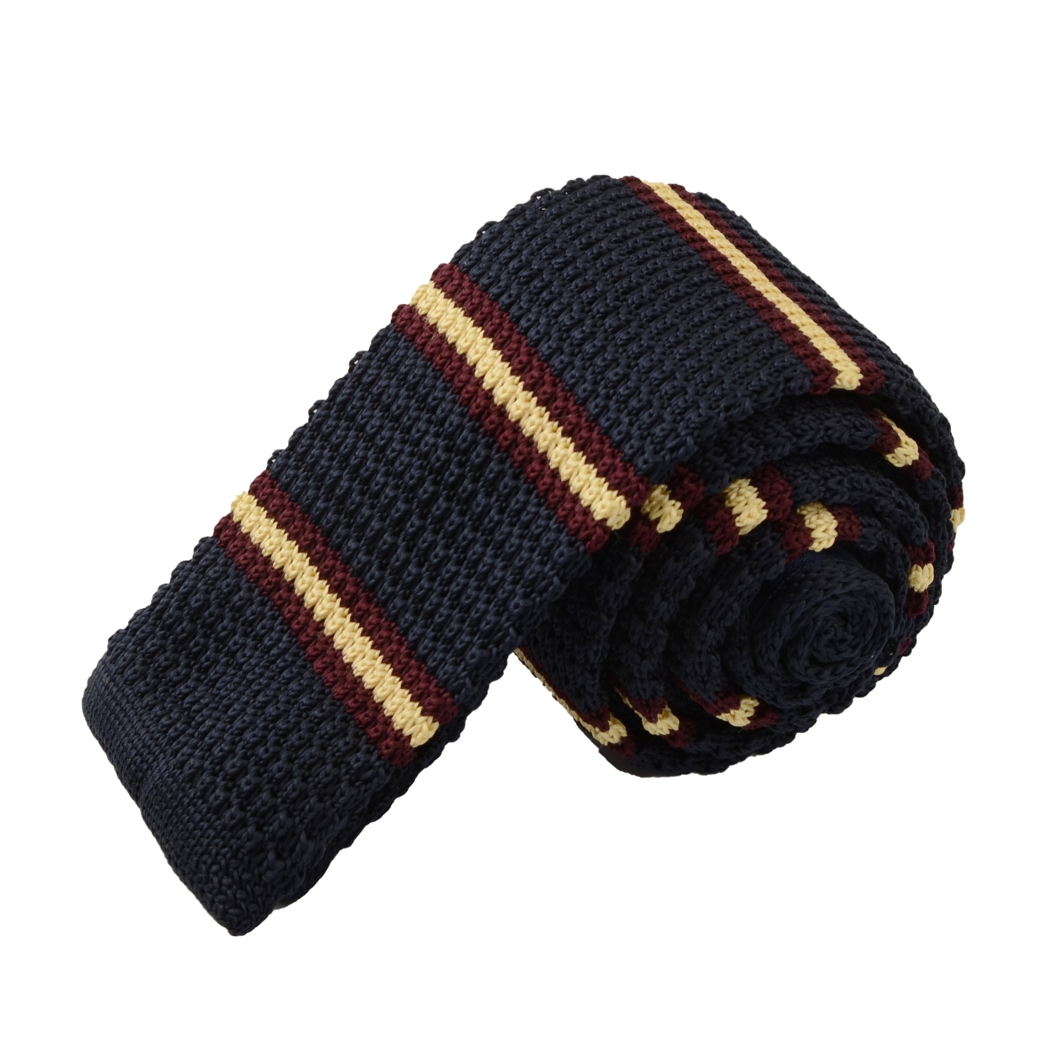Hamocigia China Handmade 100% Polyester Stripe Solid Color Custom Mens Knit Neck Ties